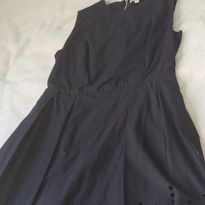 Black cotton A-line dress, Gap, size 4